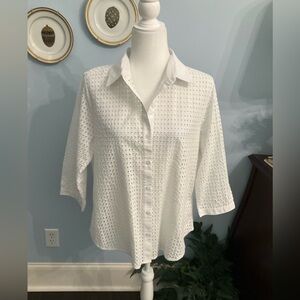 Eyelet blouse